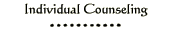Individual Counseling