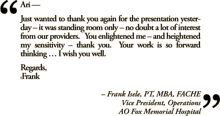 A quote about Arlene Lev