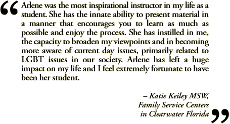 A quote about Arlene Lev